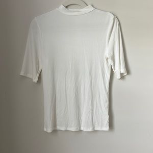 Womens Mock Neck White Tee Size Small A New Day